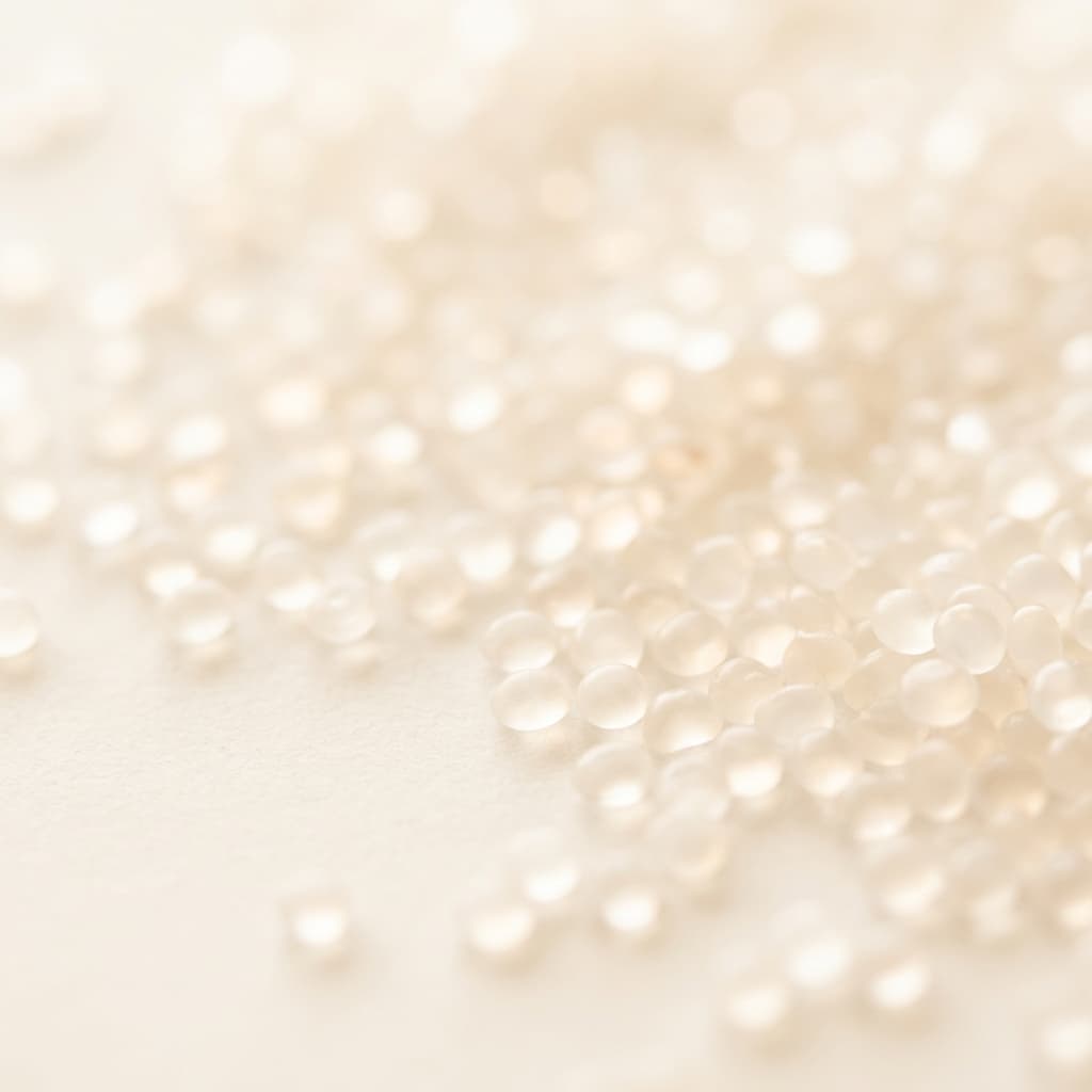 Subtle polymer raw materials background